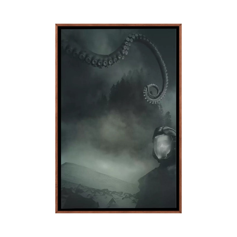 Something Wicked by Rob Hakemo - Print on Canvas, 66.04 cm H x 45.72 cm W, Classic Brown Wood Framed