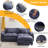 Dyemond 85.8" Modern Sectional Couch Sofas for Living Room, Loveseat Couches with Ottoman-753679624