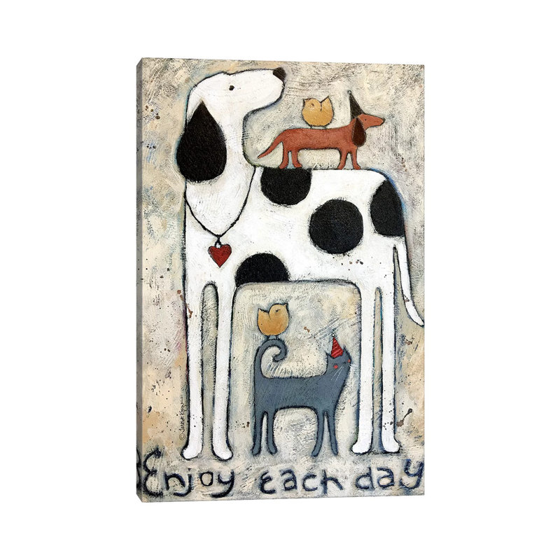 Each Day 1 Piece Painting on Canvas, 20.32 cm H x 30.48 cm W, Wrapped Canvas