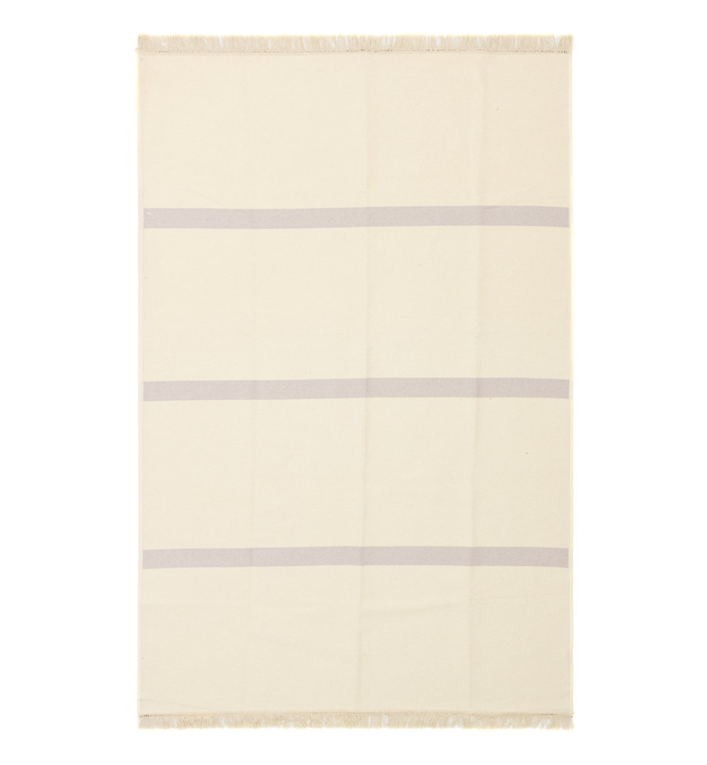 Baumwollteppich Fifield in Beige/Grau