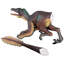 Statue de velociraptor à plumes