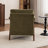 Mid Century Upholstered Arm Accent Chair with Solid Wood Legs-1890899082