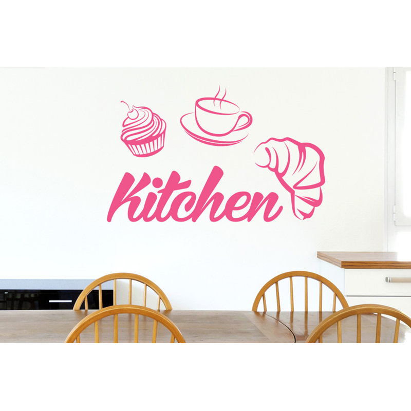 Food & Beverage Wall Decal, Pink