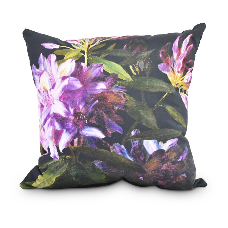 Coussin Fickle, 16 po x 1 po, Vert / mauve