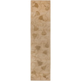 Tibetan Hand Knotted Silk & Wool Pile Floral Rug