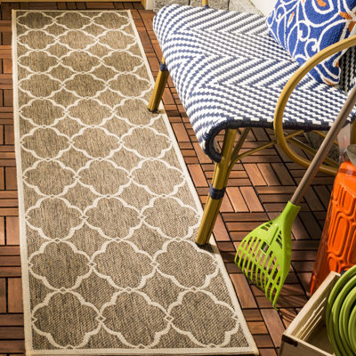 Bascom Geometric Hand Woven Indoor / Outdoor Area Rug