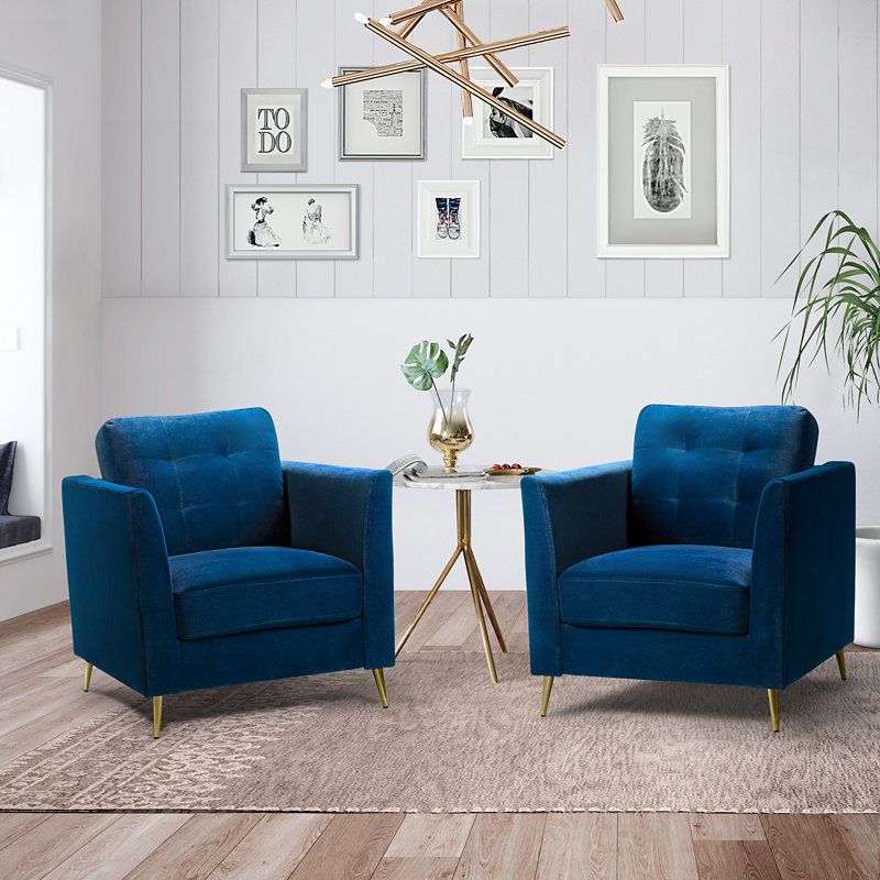 Fauteuil Omotara, Velours marine