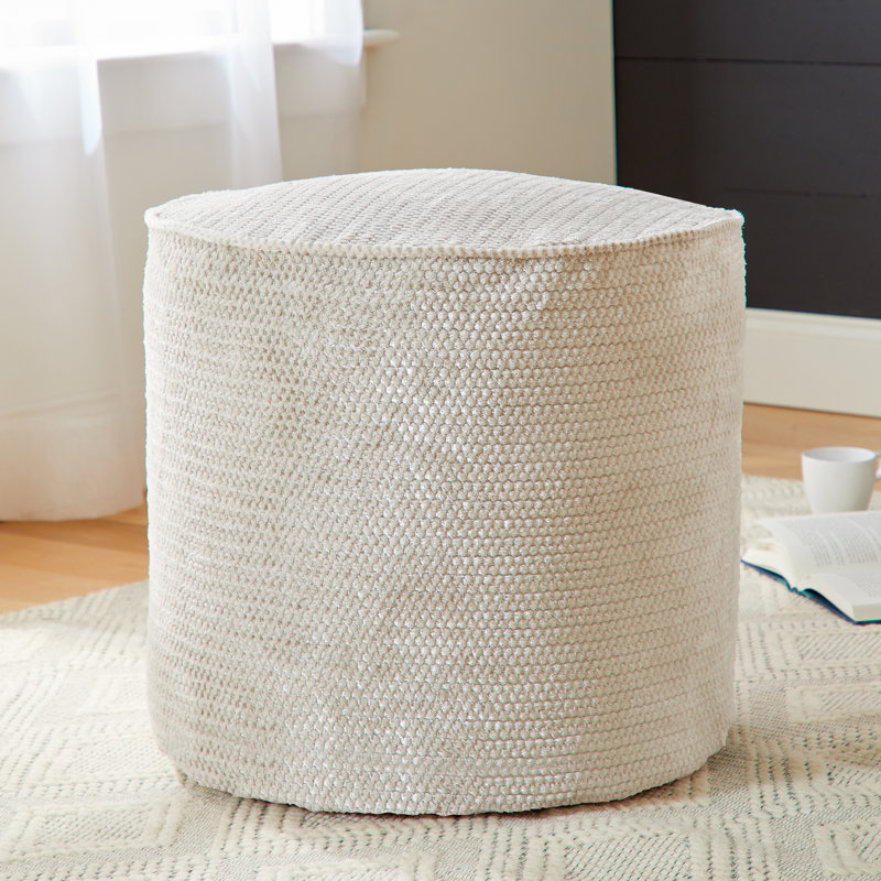 Repose-pieds rembourré Camreigh Engrid, 100% polyester Sutherland Peyote