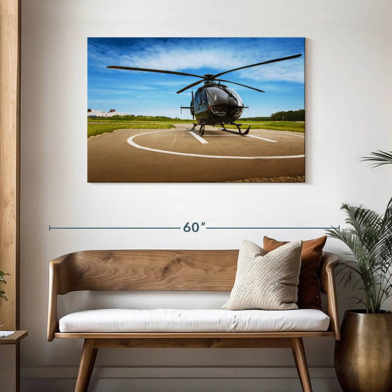 Mehar Helicopter, 30" H x 45" W