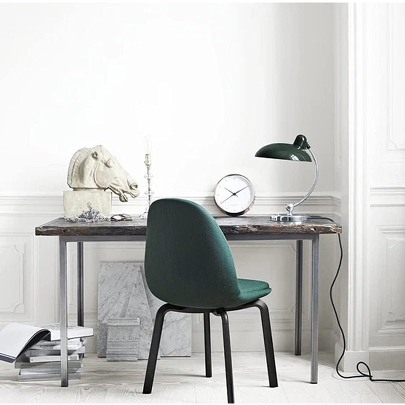 Modern Goose Neck Swing Arm Table Lamp, Green, 15.75" H x 11.22" W x 11.22" 