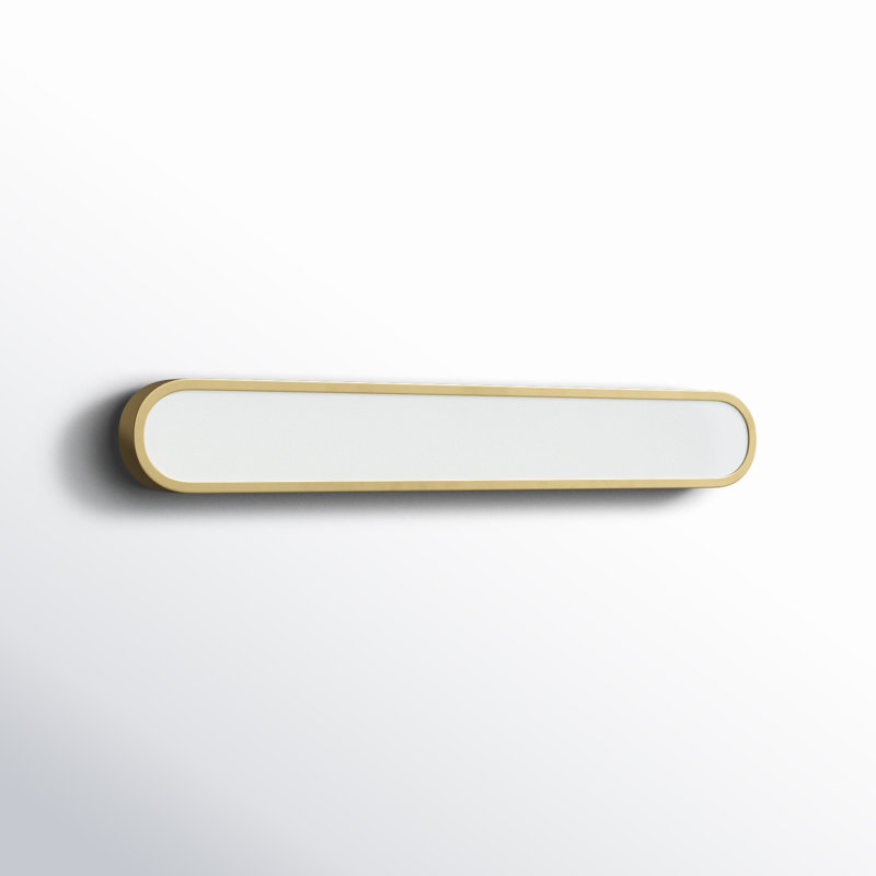 Single Dimmable LED Bath Bar, Gold/White
