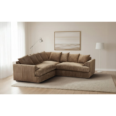 Brogyn 5 Seater Corduroy Corner Sectional