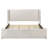 Kelaa Boucle Upholstered Eastern King Platform Bed White-1351350065