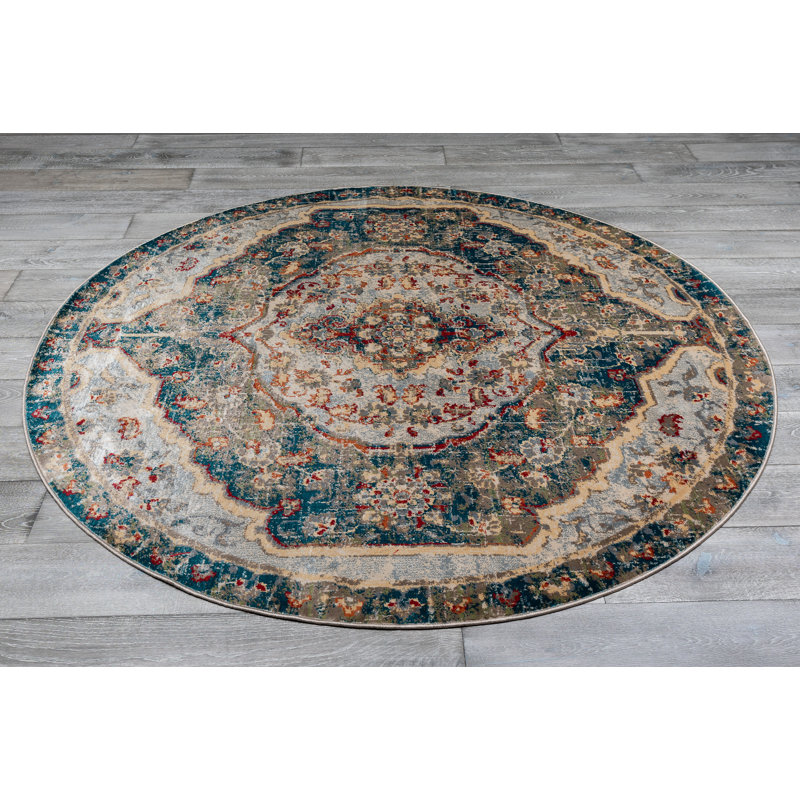 Oriental Indoor Rug, Round 8'