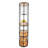 5-Tier Open Storage Wide Industrial Bookshelf Solid Mango Wood