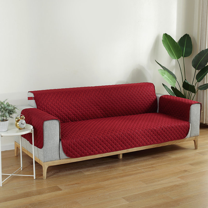 Housse pour canapé 4 places, Bourgogne, H 86 po x l 78 po x P 30 po