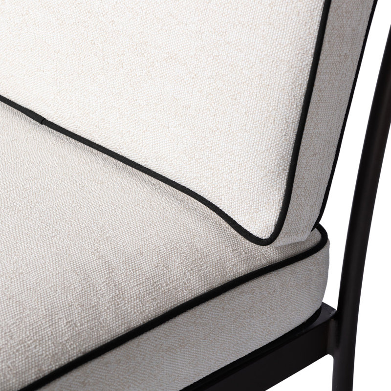 Tally Outdoor Dining Chair - Box Cushion-Alessi Linen