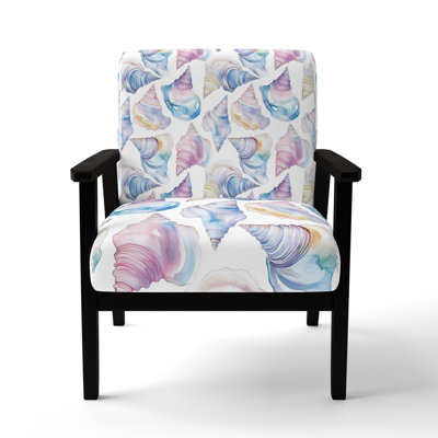 Chaise rembourrée mauve à motif animalier