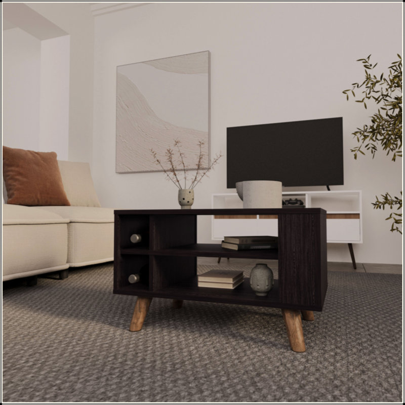 Wengue Coffee Table With Open Storage