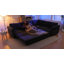 Canapé-lit 118 "en L avec lit escamotable, canapé-lit convertible surdimensionné, gris foncé-1279606582