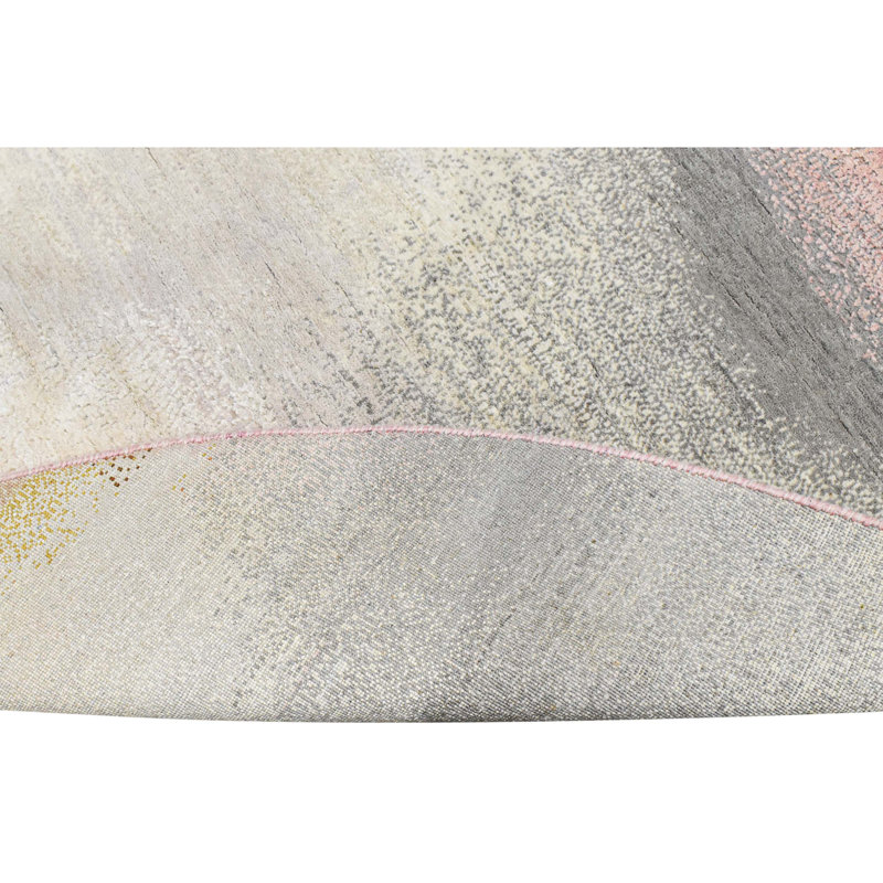 Hand Woven Silk and Wool Abstract Area Rug