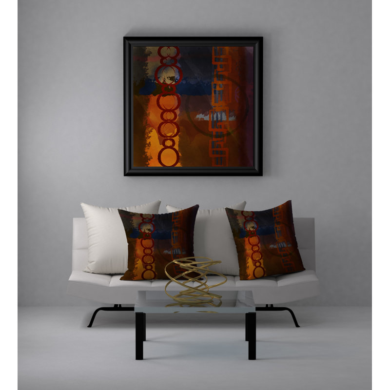 Housse de coussin carrée brillante Energy, 20 po x 20 po