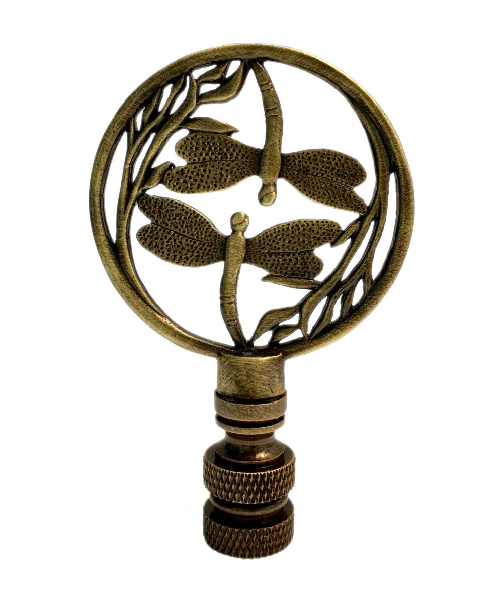 Double Dragonfly Lamp Finial