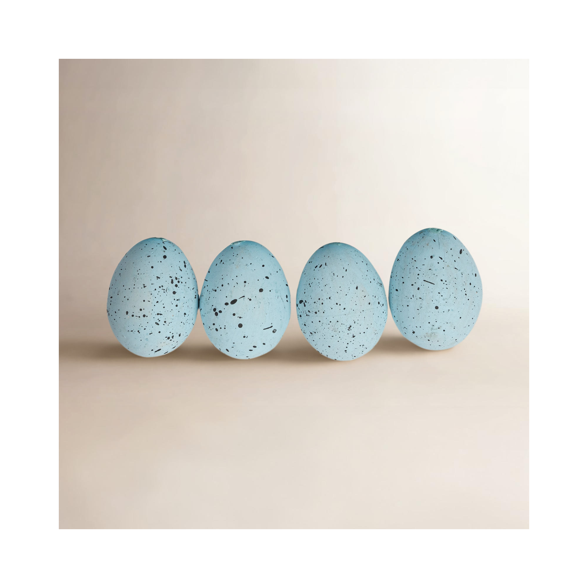 13 Piece Magdalena Speckled Ceramic Robin Eggs Sculpture Set