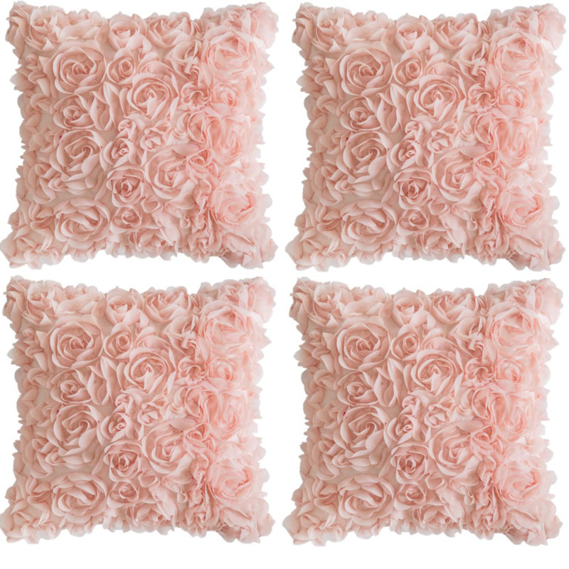 Microsuede Pillow Cover, Champagne, 20" x 20"