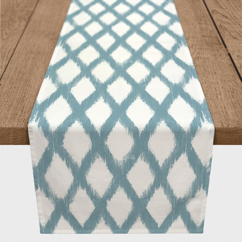 Chemin de table Carlvin, 72 po x 16 po, Bleu