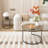 Nesting Coffee Table 2 Pieces, 27.6Inch Round Industrial Wood Style With Solid Metal Base For Living Room Bedroom Lawn (Brown Tables 2Pcs, Look Steady Frame Yard-1792918131