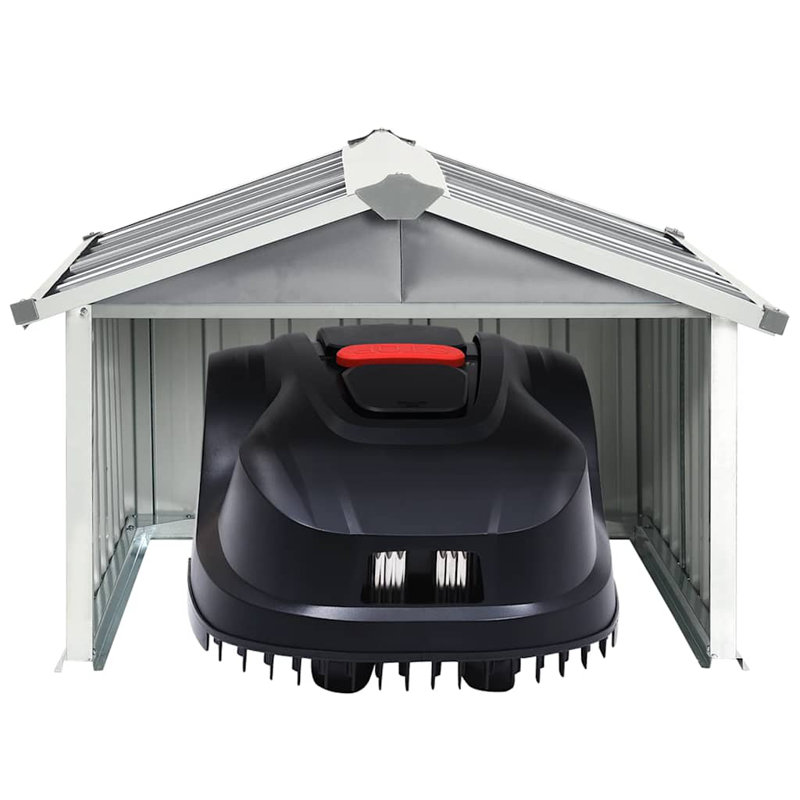 Remise de jardin standard durable en acier galvanisé gris Vidaxl, 36.2" H x 36.2" W x 24.8" W, Grey