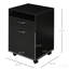 Armoire de rangement mobile, tiroir / armoire, support d'imprimante - noir