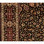 Hand Knotted Wool Area Rug in Black