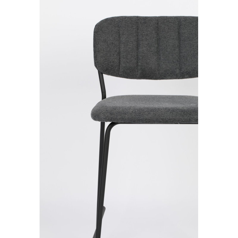 Jolien 26'' Counter Stool, Dark Gray, Black