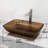 Sottile 18" L x 13" W x 4" H Rectangular Glass Vessel Bathroom Sink with 12" H Faucet-99843993-99843991