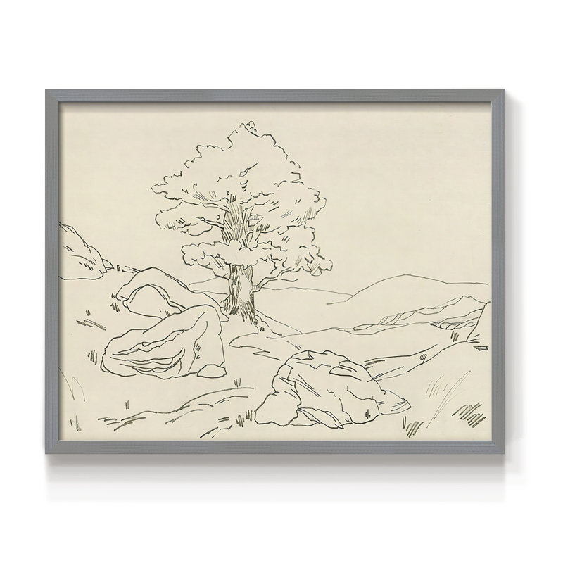 Chêne Christchurch II - reproduction encadrée - réarmable, H 8 po x l 10 po, Gris