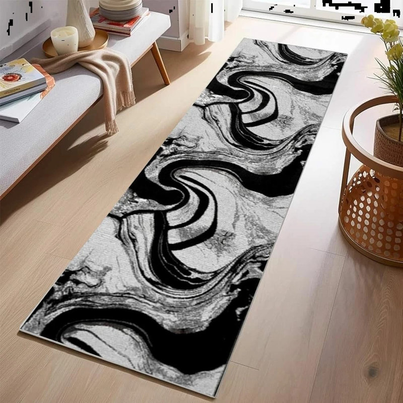 Abstract Area Rug, Runner 60 x 300 cm