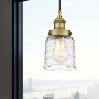 Luminaire suspendu en forme de cloche à 1 lumière Buckhall