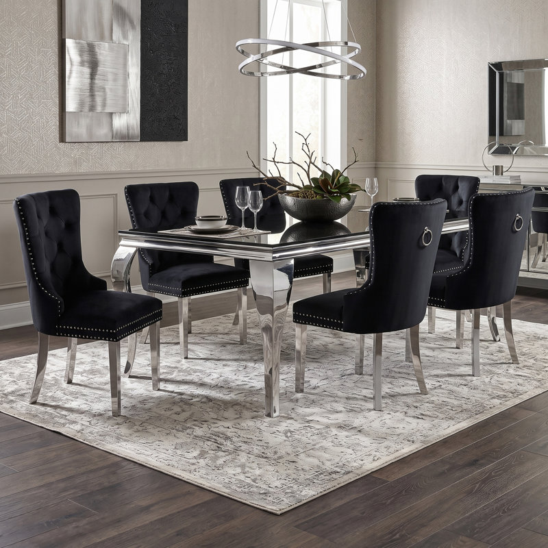 Ensemble repas pour 6 personnes Rummel, Blanc, Noir