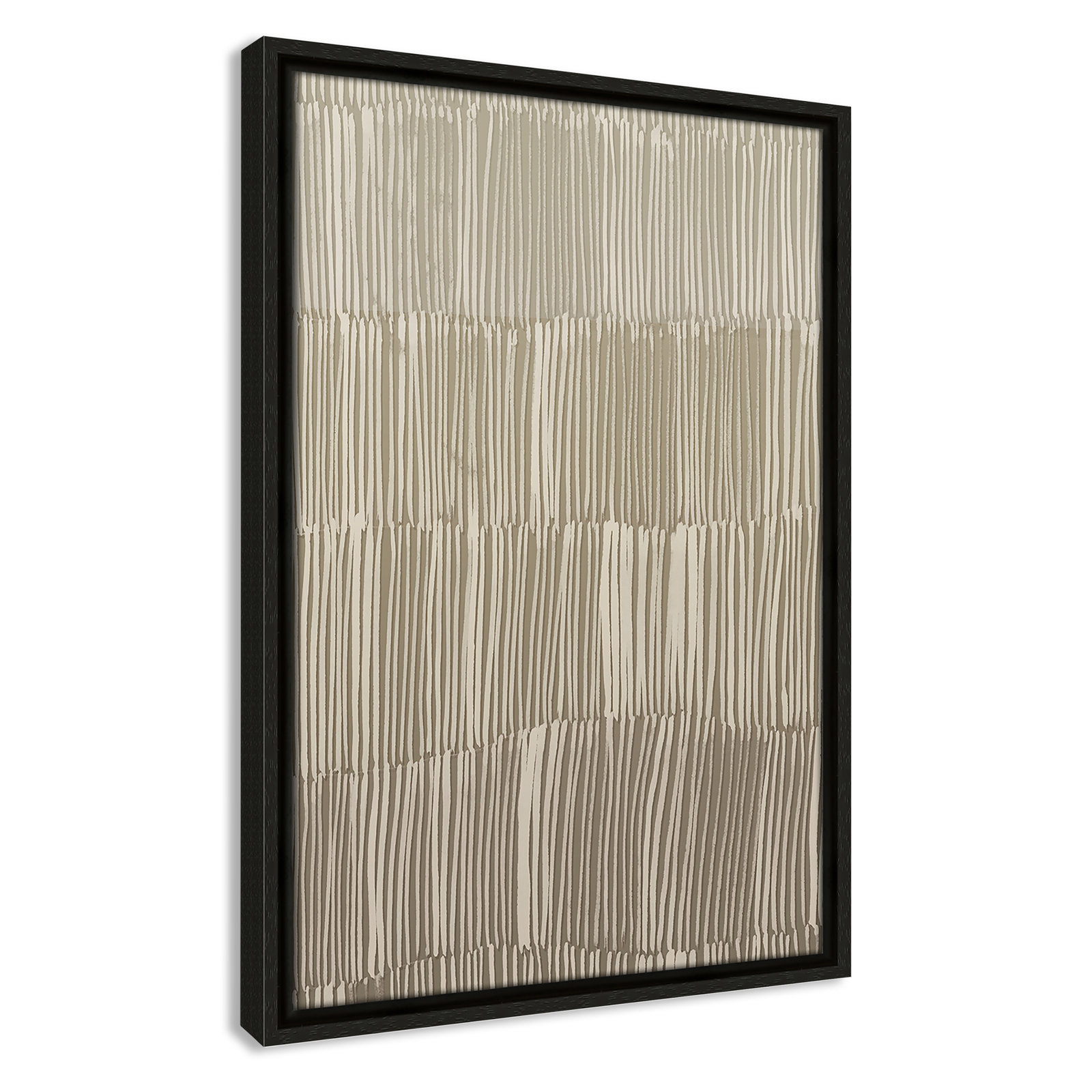 Linear Calm II Print by , 19.5" H x 13.5" W, Espresso Floater