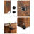 Interlocking Shoe Rack, Rectangular Storage Organiser, 10 Slot Modular DIY Storage Shelf Unit, 40 X 30 X 17 Cm For Each Slot, Plastic Wardrobe With Doors, Rustic Brown
