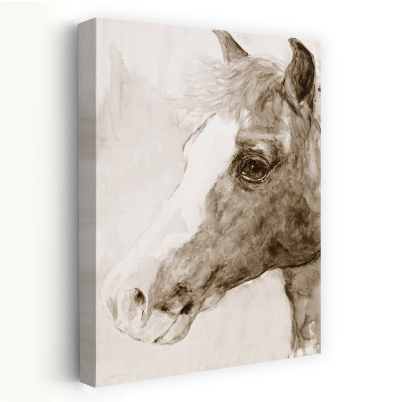 Art contemporain abstrait ombre cheval, H 24 po x l 16 po