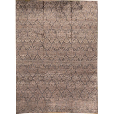 Geometric Area Rug in Brown