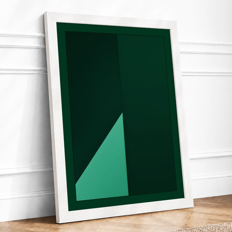 Geometric Balance Minimalist - Print, A3 - 42.0 x 29.7 cm, White