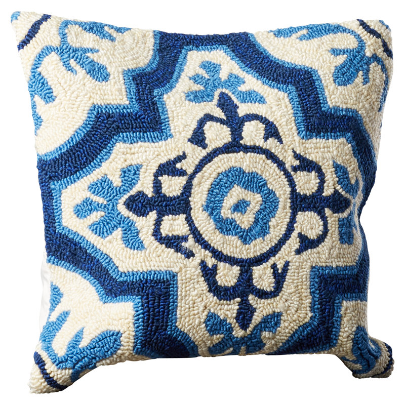 Geometric Polypropelene Throw Pillow