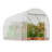 Walk-in Tunnel Greenhouse 9.58x6.43x6.23ft Galvanized Frame PE Cover White-124589464-124589465