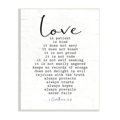 Love Is ... Spiritual Scripture Inspirational