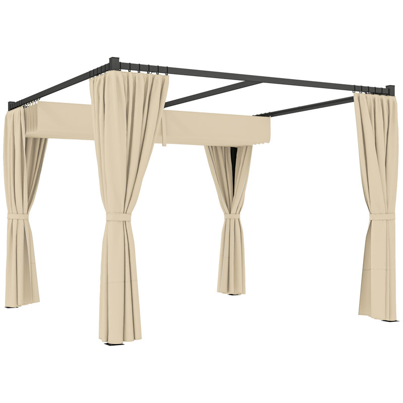 2.27m x 3m x 3m Pergola, Khaki