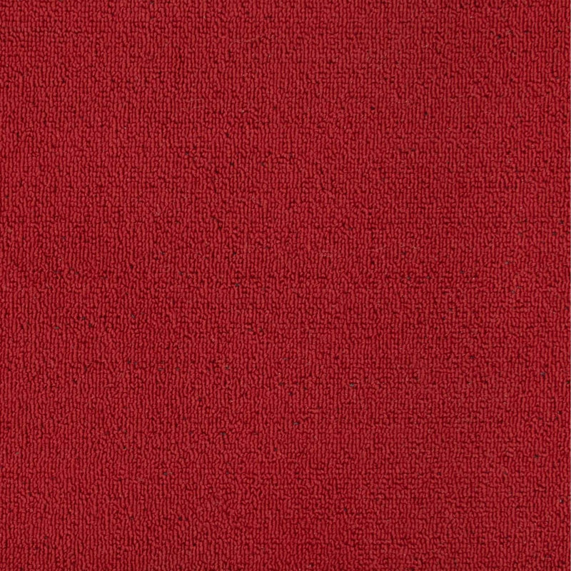 Solid Color Synthetic Non-Skid Kitchen Mat, Red, Rectangle 1'8" x 2'6"